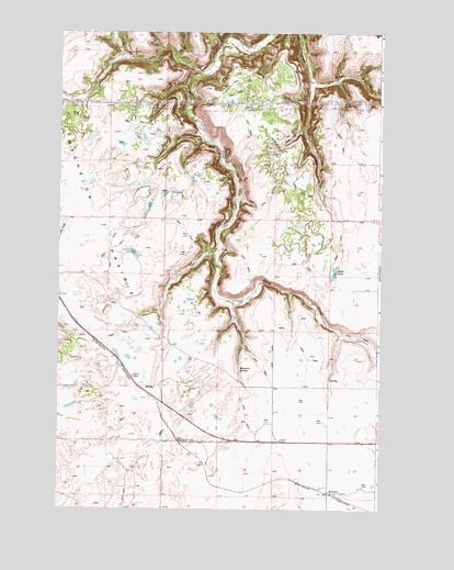 Rocklyn, WA USGS Topographic Map