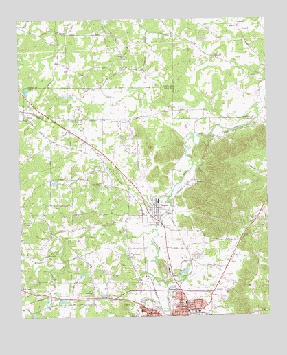 Rockmart North, GA USGS Topographic Map