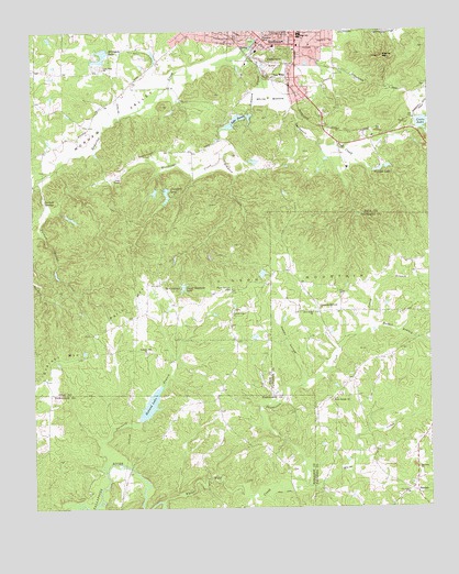 Rockmart South, GA USGS Topographic Map