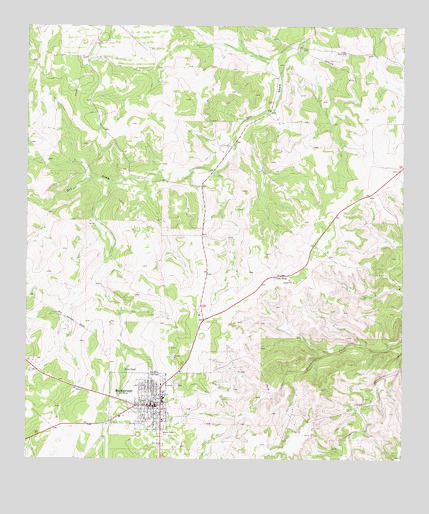 Rocksprings, TX USGS Topographic Map