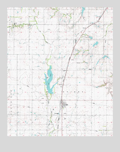 Rocky, OK USGS Topographic Map