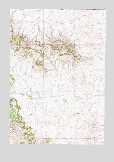 Rocky Butte, WY USGS Topographic Map