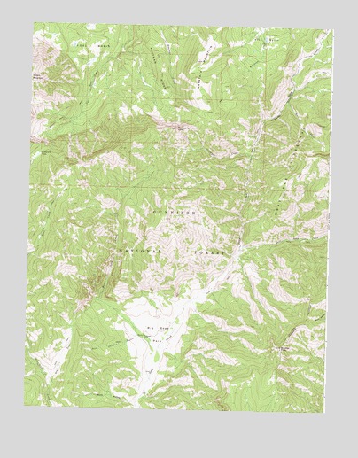 Big Soap Park, CO USGS Topographic Map