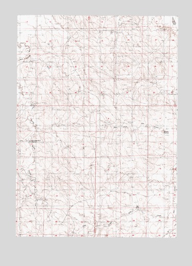 Rocky Butte Gulch, WY USGS Topographic Map