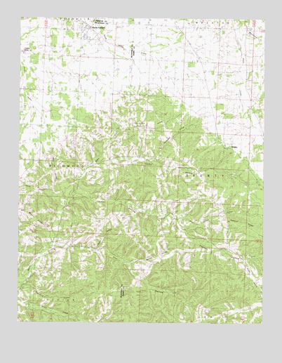 Rocky Comfort, MO USGS Topographic Map