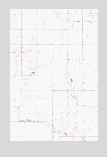 Rocky Coulee, MT USGS Topographic Map