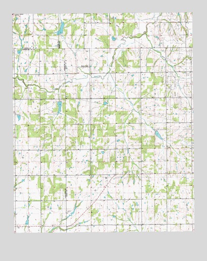 Rocky Ford, OK USGS Topographic Map