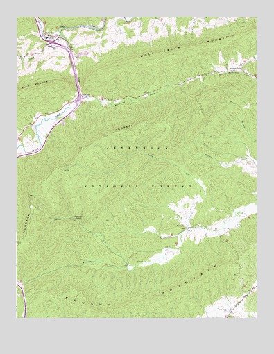 Rocky Gap, VA USGS Topographic Map