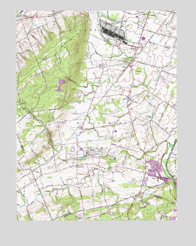 Rocky Hill, NJ USGS Topographic Map