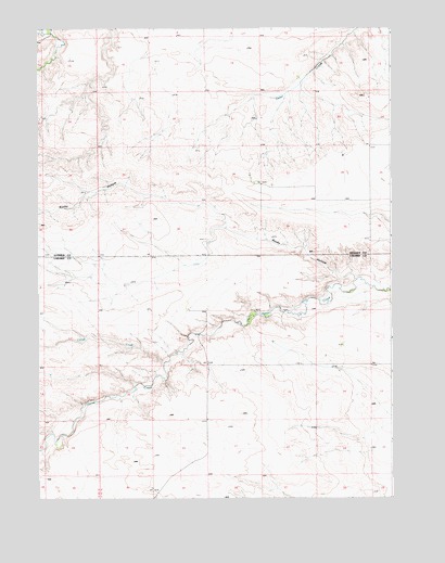Rocky Hollow, WY USGS Topographic Map
