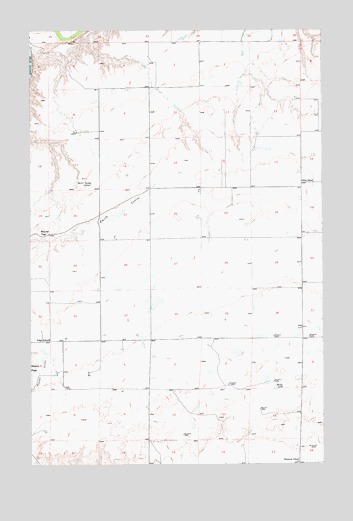 Rocky Lake, MT USGS Topographic Map