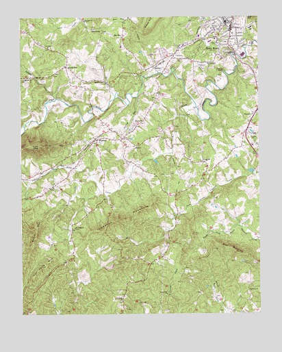 Rocky Mount, VA USGS Topographic Map