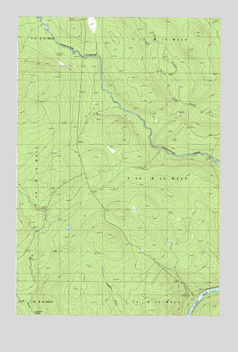 Rocky Mountain SW, ME USGS Topographic Map