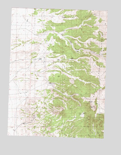Rocky Pass Peak, UT USGS Topographic Map
