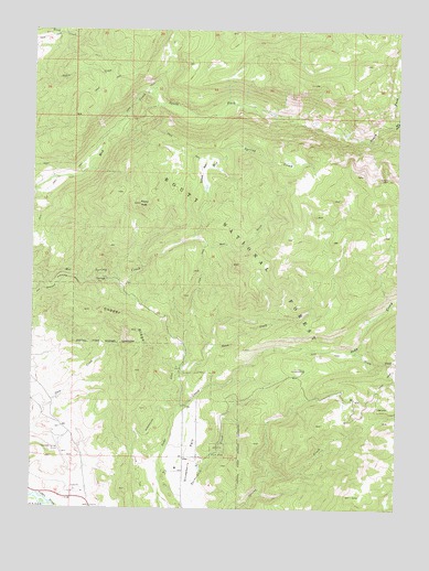 Rocky Peak, CO USGS Topographic Map