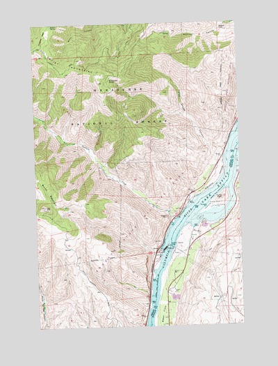 Rocky Reach Dam, WA USGS Topographic Map