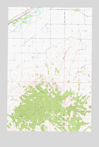 Rocky Reef, MT USGS Topographic Map