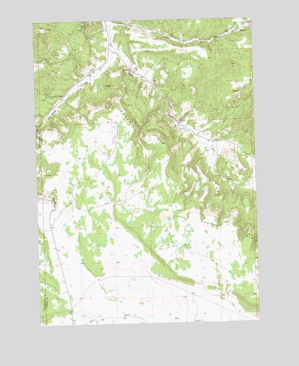 Rodman Rim, OR USGS Topographic Map