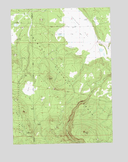 Rodman Rock, OR USGS Topographic Map