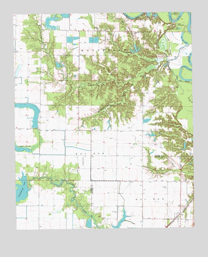 Roe, AR USGS Topographic Map