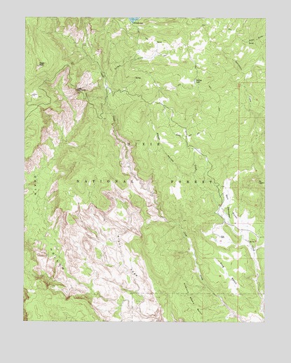 Roger Peak, UT USGS Topographic Map