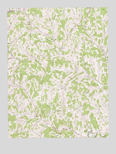 Rogersville, PA USGS Topographic Map