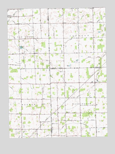 Roll, IN USGS Topographic Map