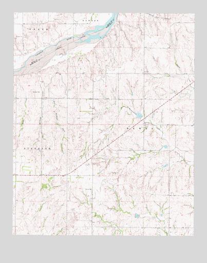 Roll SE, OK USGS Topographic Map