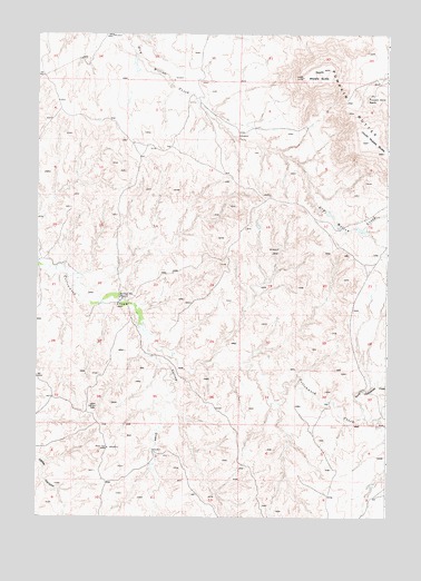 Rolling Pin Ranch, WY USGS Topographic Map