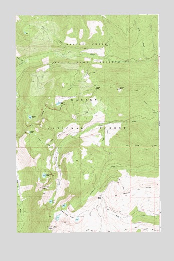 Roman Nose, ID USGS Topographic Map