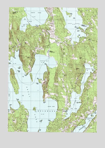 Rome, ME USGS Topographic Map