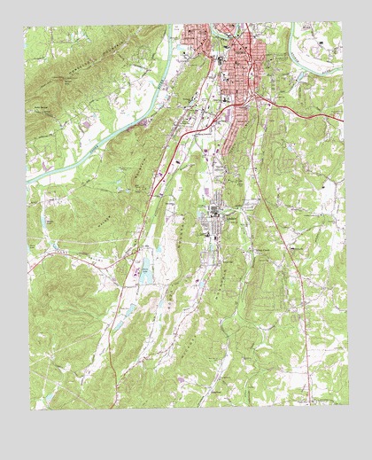 Rome South, GA USGS Topographic Map