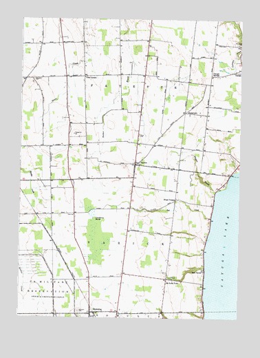 Romulus, NY USGS Topographic Map