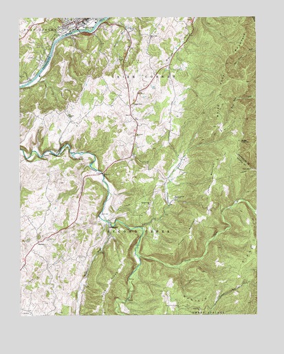 Ronceverte, WV USGS Topographic Map