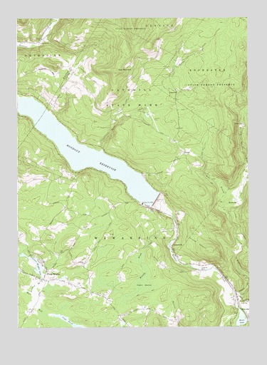 Rondout Reservoir, NY USGS Topographic Map