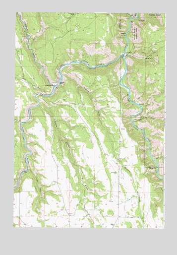 Rondowa, OR USGS Topographic Map