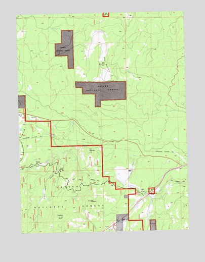 Roop Mountain, CA USGS Topographic Map