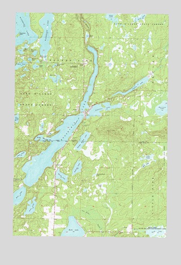 Roosevelt Lake, MN USGS Topographic Map