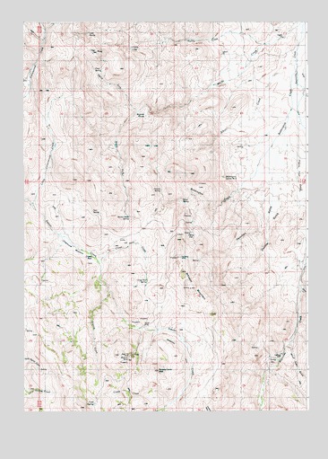 Rooster Comb Peak, ID USGS Topographic Map