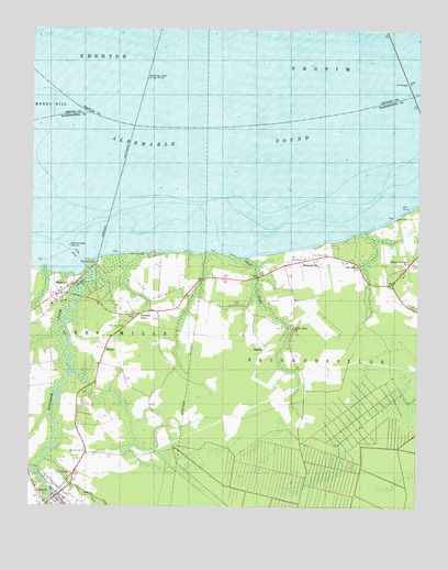 Roper North, NC USGS Topographic Map