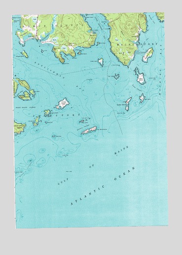 Roque Bluffs, ME USGS Topographic Map