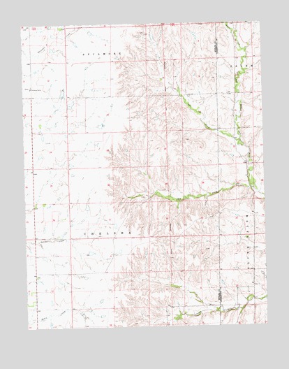 Rosalia NE, KS USGS Topographic Map