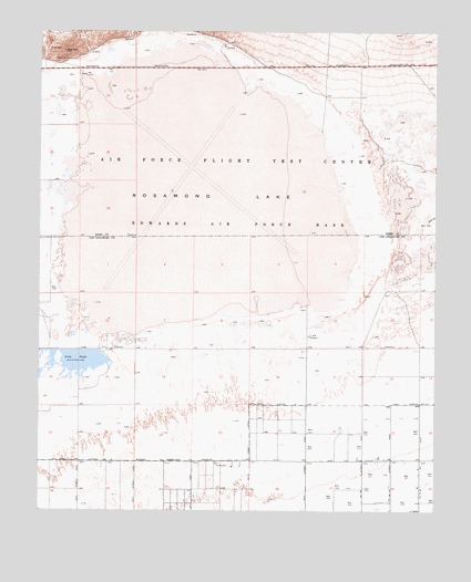 Rosamond Lake, CA USGS Topographic Map