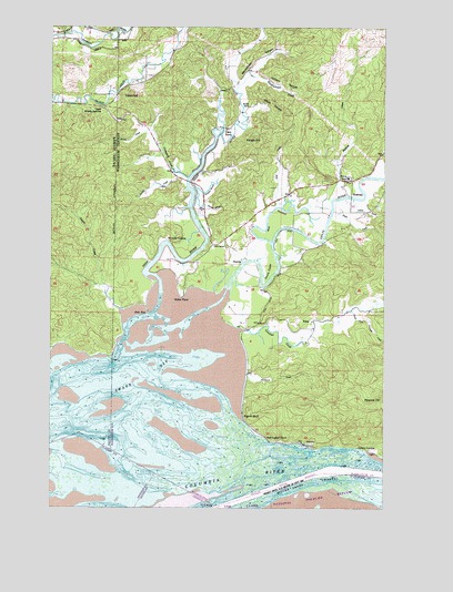 Rosburg, WA USGS Topographic Map