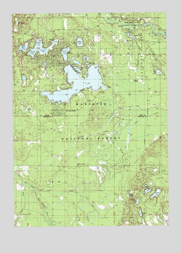 Big Star Lake, MI USGS Topographic Map