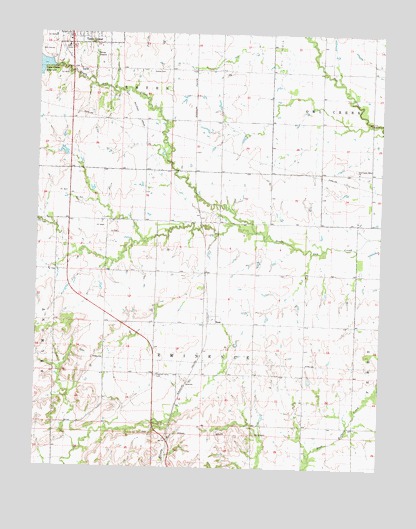 Rose, KS USGS Topographic Map