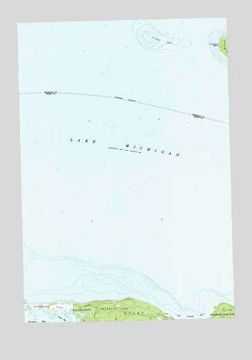 Big Stone Bay, MI USGS Topographic Map