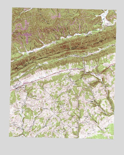 Rose Hill, VA USGS Topographic Map