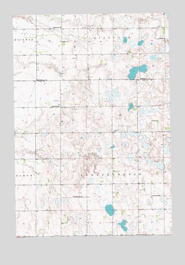 Rose Hill Cemetery, SD USGS Topographic Map