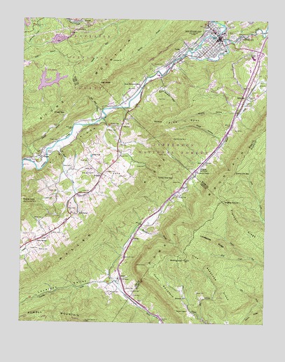 Big Stone Gap, VA USGS Topographic Map